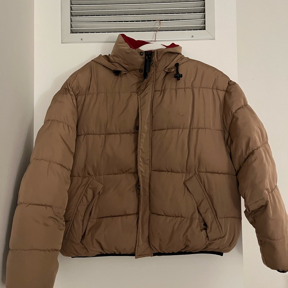 Urban Outfitters Brown Puffer Jacket